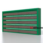 Планкен для забора Printec под дерево 120 mm RAL 6002 – покрытие полиэстер, толщина 0,45 мм в Кисловодске  | фото 1
