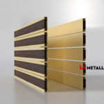 Планкен для забора Printec под дерево 120 mm RAL 1014 – покрытие порошковое, толщина 0,45 мм в Кисловодске  | фото 3