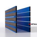Планкен для забора Printec под дерево 120 mm RAL 5005 – покрытие полиэстер, толщина 0,45 мм в Кисловодске  | фото 4