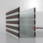 Планкен для забора Printec под дерево 120 mm RAL 7035 – покрытие полиэстер, толщина 0,45 мм в Кисловодске  | фото 4