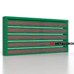 Планкен для забора Printec под дерево 120 mm RAL 6002 – покрытие полиэстер, толщина 0,45 мм в Кисловодске  | фото 3