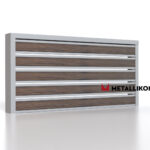Планкен для забора Printec под дерево 120 mm RAL 7004 – покрытие полиэстер, толщина 0,45 мм в Кисловодске  | фото 3
