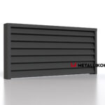 Ламели для забора жалюзи Premium U RAL 7024 – покрытие матовое, толщина 0,45 мм в Кисловодске  | фото 4